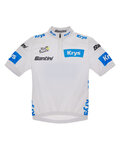 SANTINI Cyklistický dres s krátkym rukávom - TDF BEST YOUNG RIDER - biela