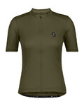 SCOTT Cyklistický dres s krátkym rukávom - ENDURANCE 10 S/SL W - zelená