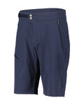 SCOTT Cyklistické nohavice krátke bez trakov - EXPLORAIR LIGHT - modrá