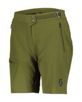 SCOTT Cyklistické nohavice krátke bez trakov - EXPLORAIR LIGHT W - zelená