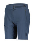 SCOTT Cyklistické nohavice krátke bez trakov - EXPLORAIR LIGHT W - svetlo modrá