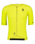 SCOTT Cyklistický dres s krátkym rukávom - ULTIMATE GRAPHENE - žltá