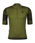 SCOTT Cyklistický dres s krátkym rukávom - GRAVEL 10 - zelená