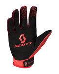 SCOTT Cyklistické rukavice dlhoprsté - 350 DIRT EVO JUNIOR - červená/čierna