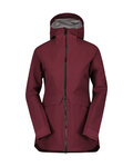 SCOTT vodeodolná bunda - TECH COAT 3L W - červená
