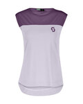 SCOTT Cyklistické tričko s krátkym rukávom - TRAIL FLOW W - fialová