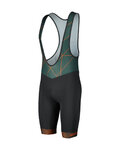 SCOTT Cyklistické nohavice krátke s trakmi - TEAM - zelená/čierna