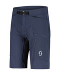 SCOTT Cyklistické nohavice krátke bez trakov - EXPLORAIR TECH - modrá