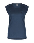 SCOTT Cyklistické tričko s krátkym rukávom - DEFINED MERINO W - modrá