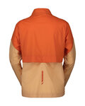 SCOTT Cyklistická vetruodolná bunda - ENDURANCE ANORAK WB W - oranžová/béžová