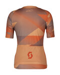SCOTT Cyklistický dres s krátkym rukávom - RC PREMIUM CLIMBER - oranžová