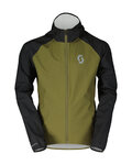 SCOTT Cyklistická vetruodolná bunda - WP JR - zelená/čierna