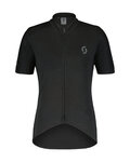 SCOTT Cyklistický dres s krátkym rukávom - GRAVEL MERINO - čierna