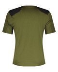 SCOTT Cyklistický dres s krátkym rukávom - DEFINED TECH SS - zelená/čierna