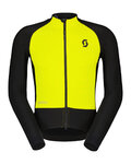 SCOTT Cyklistická vetruodolná bunda - RC PRO WARM HYBRID GTX WS - čierna/žltá