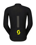 SCOTT Cyklistická vetruodolná bunda - RC PRO WARM HYBRID GTX WS - čierna/žltá