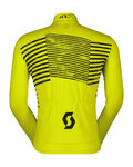 SCOTT Cyklistický dres s dlhým rukávom zimný - TEAM WARM GRAPHICS - žltá