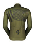 SCOTT Cyklistický dres s dlhým rukávom zimný - TEAM WARM GRAPHICS - zelená