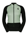 SCOTT Cyklistická vetruodolná bunda - RC PRO WARM HYBRID GTX WS W - čierna/zelená