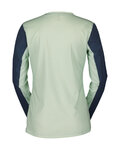SCOTT Cyklistický dres s dlhým rukávom letný - TRAIL VERTIC LS W - zelená/modrá