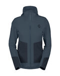 SCOTT Cyklistická vetruodolná bunda - EXPLORAIR SOFTSHELL SL W - modrá