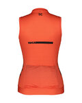SCOTT Cyklistický dres bez rukávov - PRO - oranžová