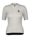SCOTT Cyklistický dres s krátkym rukávom - CONTESSA - biela