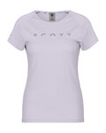 SCOTT Cyklistické tričko s krátkym rukávom - DEFINED MERINO SS W - fialová