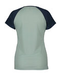 SCOTT Cyklistické tričko s krátkym rukávom - DEFINED MERINO SS W - modrá/zelená