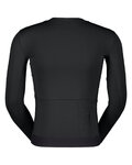 SCOTT Cyklistický dres s dlhým rukávom zimný - TRAINING - čierna