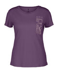 SCOTT Cyklistické tričko s krátkym rukávom - DEFINED MERINO GRAPHIC SS W - fialová