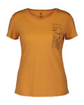 SCOTT Cyklistické tričko s krátkym rukávom - DEFINED MERINO GRAPHIC SS W - oranžová