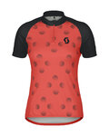 SCOTT Cyklistický dres s krátkym rukávom - ENDURANCE 30 - čierna/červená