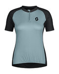 SCOTT Cyklistický dres s krátkym rukávom - ENDURANCE 20 W - modrá/čierna
