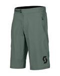 SCOTT Cyklistické nohavice krátke bez trakov - TRAIL VERTIC W/PAD - zelená