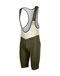 SCOTT Cyklistické nohavice krátke s trakmi - BIB RC TEAM ++ - zelená/šedá