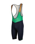 SCOTT Cyklistické nohavice krátke s trakmi - BIB RC TEAM ++ - modrá/zelená/hnedá