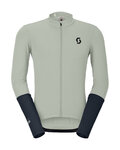 SCOTT Cyklistický dres s dlhým rukávom letný - ENDURANCE - šedá/modrá