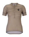 SCOTT Cyklistický dres s krátkym rukávom - ENDURANCE LT W - šedá