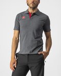 CASTELLI Cyklistické tričko s krátkym rukávom - RACE DAY POLO - šedá