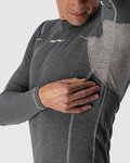 CASTELLI Cyklistické tričko s dlhým rukávom - FLANDERS WARM - šedá