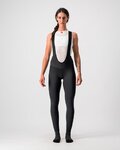 CASTELLI Cyklistické nohavice dlhé s trakmi - MENO WIND W - čierna