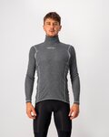 CASTELLI Cyklistické tričko s dlhým rukávom - FLANDERS WARM NECK - šedá