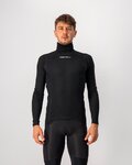 CASTELLI Cyklistické tričko s dlhým rukávom - FLANDERS WARM NECK - čierna