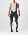 CASTELLI Cyklistické nohavice 3/4 s trakmi - ENTRATA - čierna