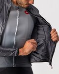 CASTELLI Cyklistická vetruodolná bunda - ARIA SHELL - šedá