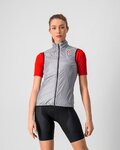 CASTELLI Cyklistická vesta - ARIA W VEST - strieborná