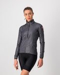 CASTELLI Cyklistická vetruodolná bunda - ARIA SHELL W - šedá