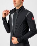 CASTELLI Cyklistická zateplená bunda - ALPHA ROS 2 LIGHT - čierna