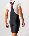 CASTELLI Cyklistické nohavice krátke s trakmi - NANO FLEX PRO RACE - čierna